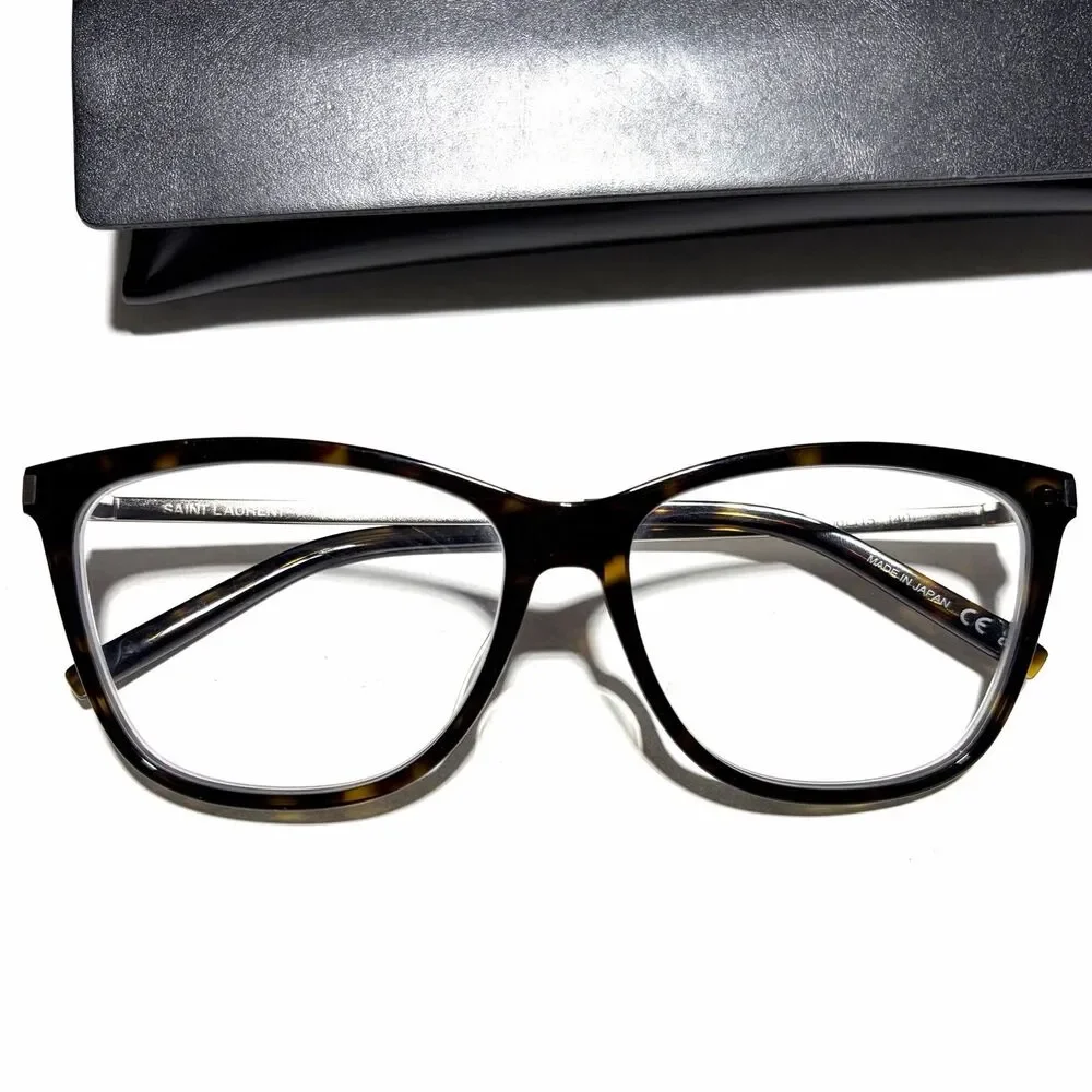 Saint Laurent Eyeglasses Frames Only SL92 003 Tortoise Cat Eye FullRim 56-15-140